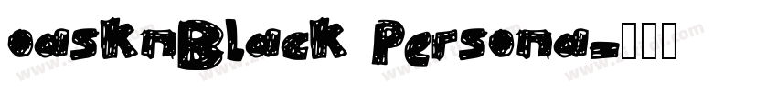 oasknBlack Persona字体转换